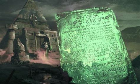 The Legendary Emerald Tablet and its Secrets of the Universe.